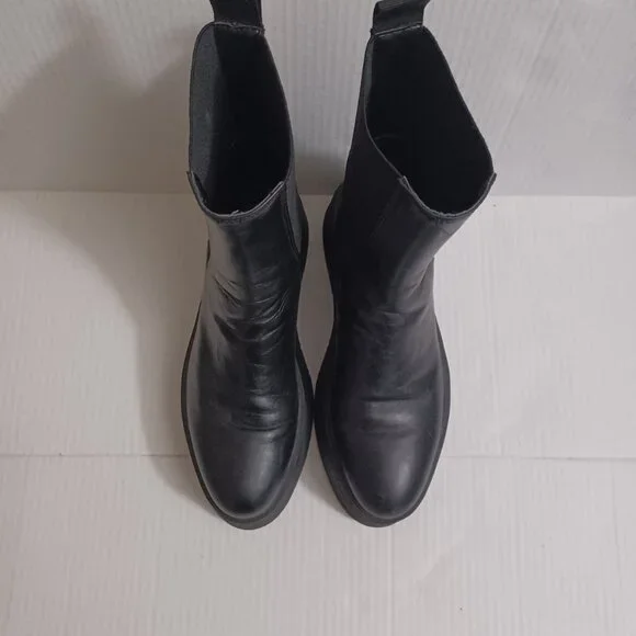 ZARA CHUNKY PLATFORM ANKLE BOOTS - GOTH GRUNGE STYLE - Picture 13 of 13